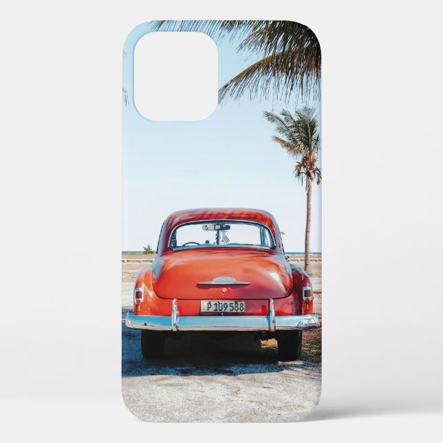 Re beetle beside coconut trees Case-Mate iPhone case (Back)