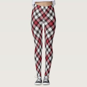 Re/Black Plaid Women's Leggings