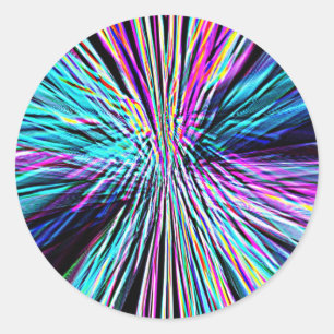 Re-Created Supernova by Robert S. Lee Classic Round Sticker