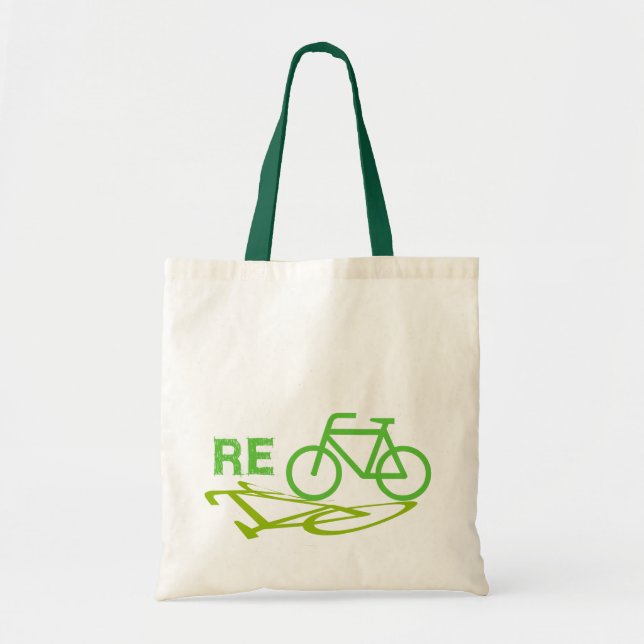 Re-Cycle Bike design Tote Bag (Front)