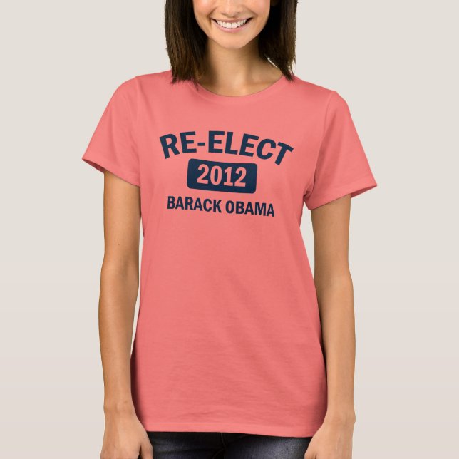 Re-Elect Barack Obama 2012 Ringer Shirt (Front)