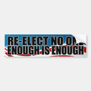 Re-elect No One 2012 Bumper Sticker