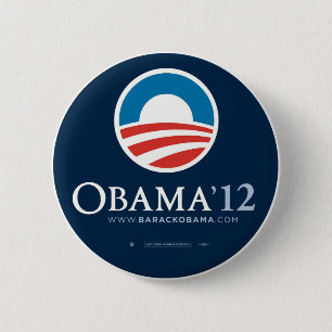 Re-Elect President Barack Obama 2012 6 Cm Round Badge