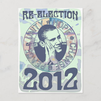 Re-Elect President Obama Election 2012 Gear Postcard