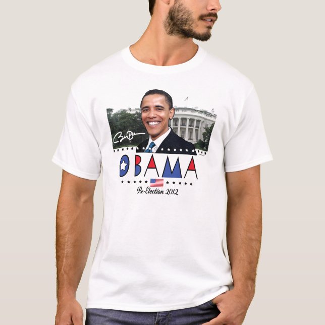 Re-Elect President Obama Election 2012 Gear T-Shirt (Front)