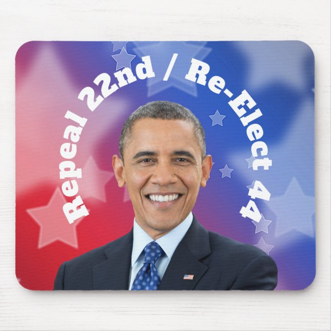 Re-Elect President Obama Mouse Mat (Front)