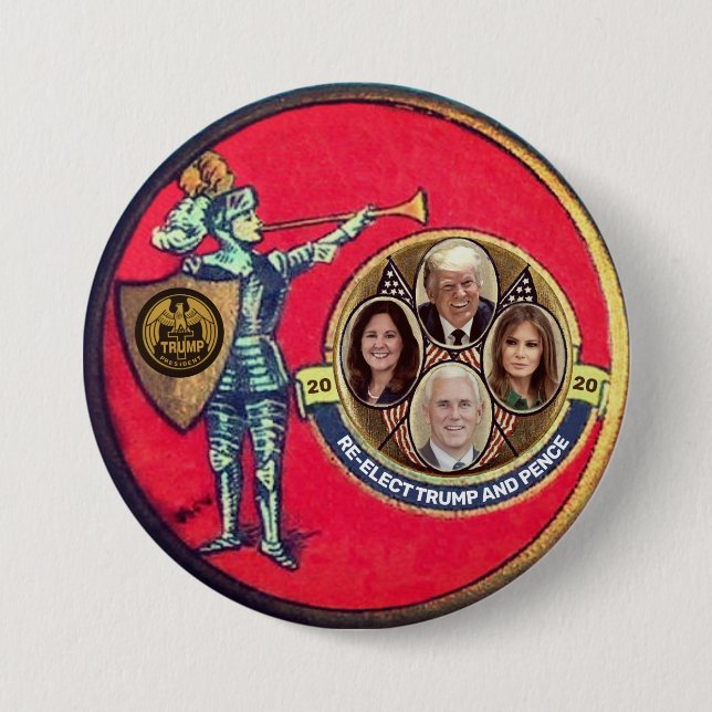 Re-elect Trump 2020 7.5 Cm Round Badge (Front)