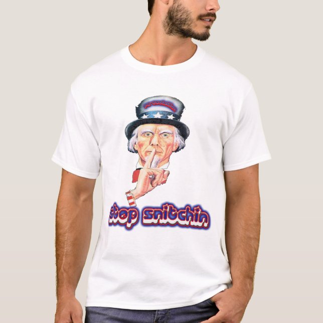 RE-EVOLUTION Stop Snitchin tee (Front)