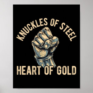 Re Knuckle Boxing Men Fist Fighting Knuckle Fighte Poster
