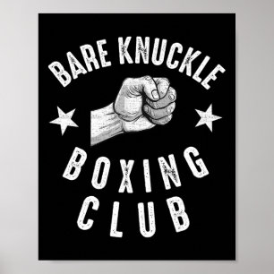 Re Knuckle Boxing Men Fist Fighting Knuckle Fighte Poster