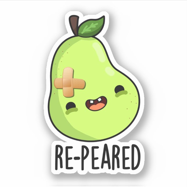 Re-peared Funny Fruit Pear Pun  (Front)