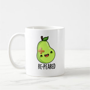 Re-peared Funny Fruit Pear Pun  Coffee Mug