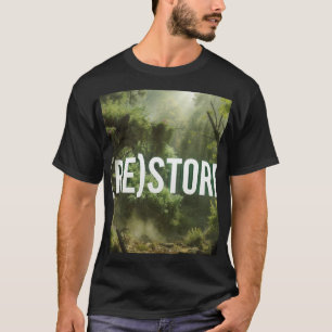 (RE)STORE - Forest Nature Healing Typography Mindf T-Shirt