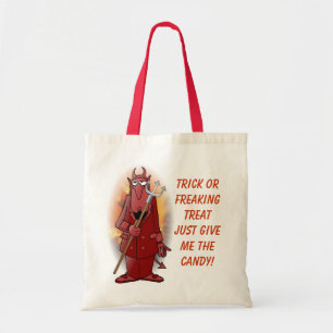 Re-useable Devil Trick or Treat bag! Tote Bag