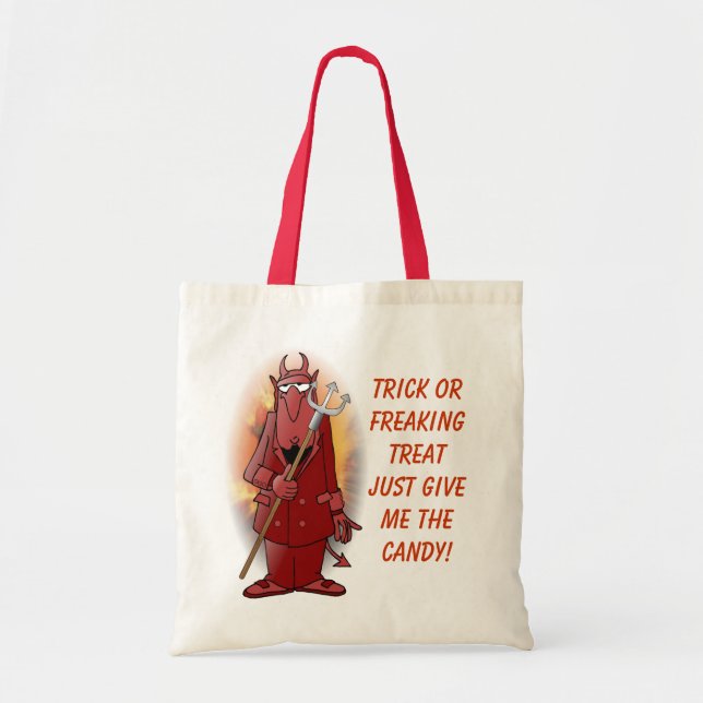 Re-useable Devil Trick or Treat bag! Tote Bag (Front)