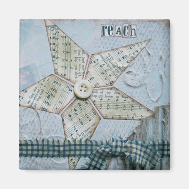 "Reach" Art Magnet by Nancy Lefko (Front)