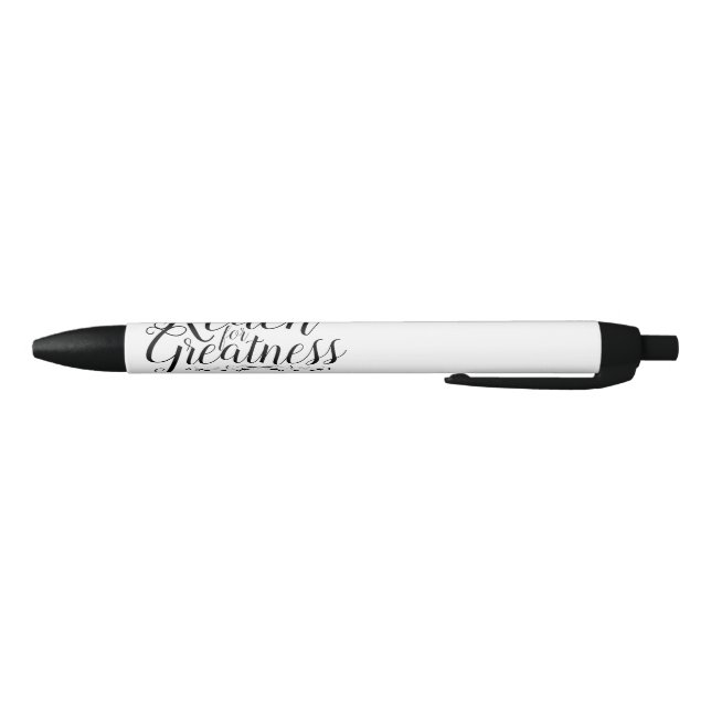 Reach for Greatness Calligraphy Black Ink Pen (Bottom)