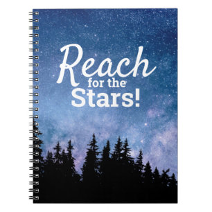 Reach For Stars Quote Motivational Inspirational Notebook