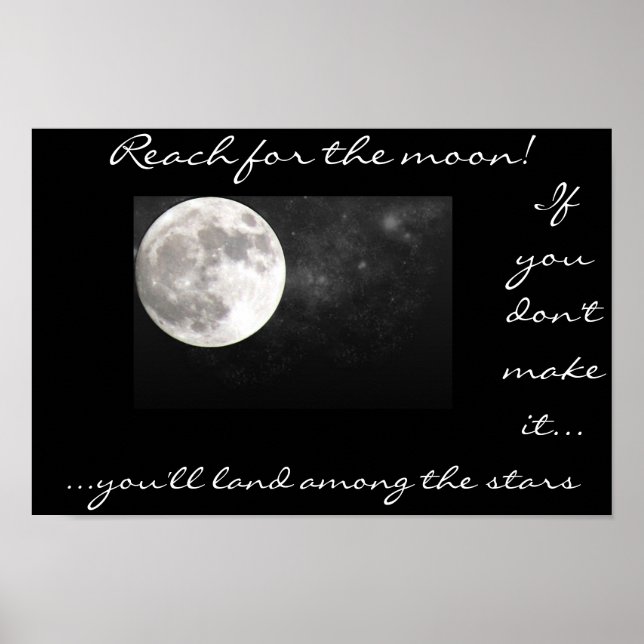 Reach for the moon.... poster (Front)