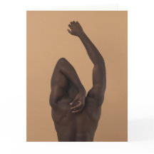 Reach for the Sky Hot Guy Greetings Card