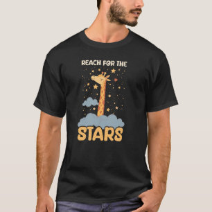 Reach For The Stars Design Giraffe T-Shirt