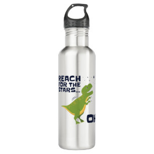 Reach for the Stars Funny T-Rex Short Arms 710 Ml Water Bottle