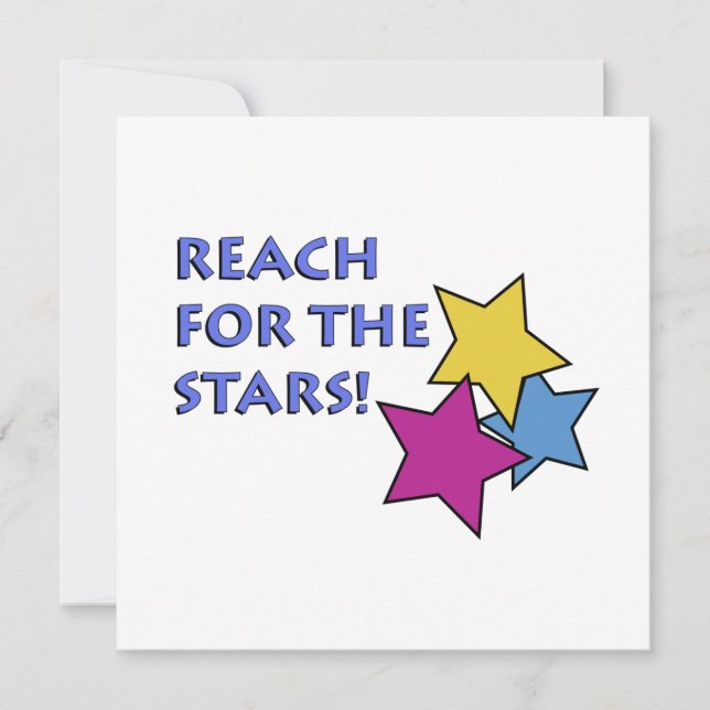 Reach for the Stars! Invitation (Front)