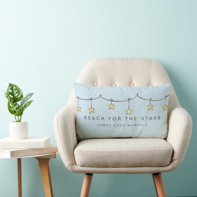 Reach For The Stars Personalised Lumbar Cushion (Chair)