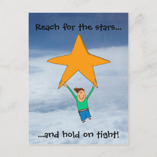 Reach for the stars... postcard