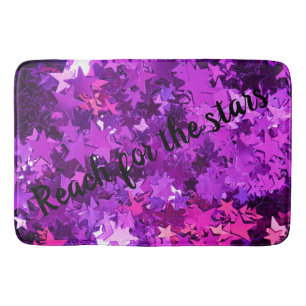 Reach for the Stars Purple Bath Mat