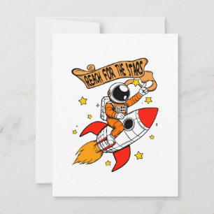 Reach for the stars RSVP card