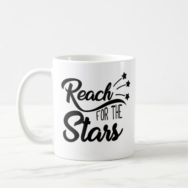 Reach For The Stars S Club 7 Lyric Music Gifts Coffee Mug (Left)