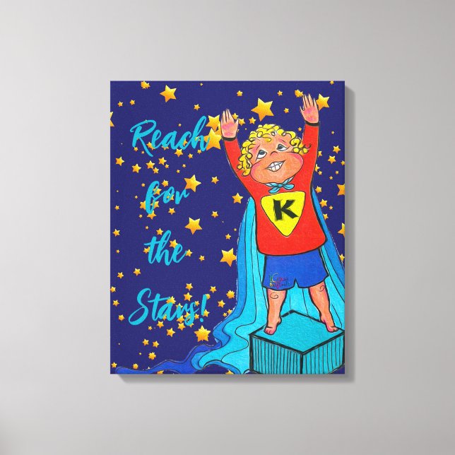 Reach for the Stars Stretched Canvas Print (Front)
