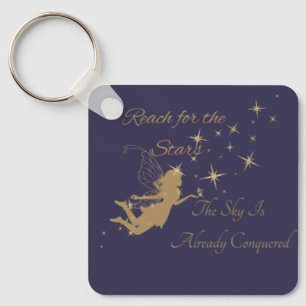 Reach For The Stars The Sky Is Already Conquered Key Ring