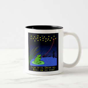 reach for the stars Two-Tone coffee mug