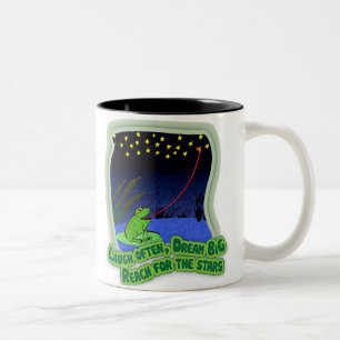 reach for the stars Two-Tone coffee mug
