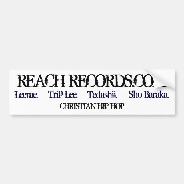 Reach Records.com Bumper Sticker (Front)