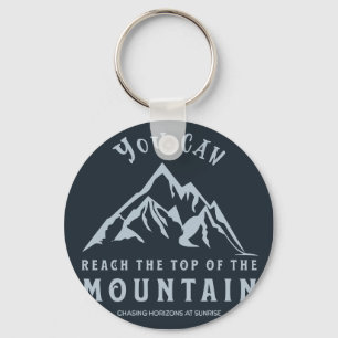 Reach the Top of the Mountain Key Ring