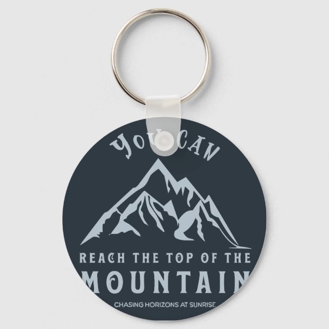 Reach the Top of the Mountain Key Ring (Front)