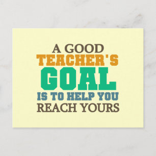 Reach Your Goals Postcard