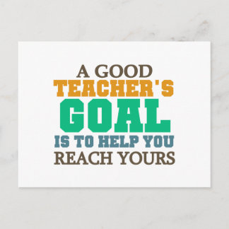 Reach Your Goals Postcard