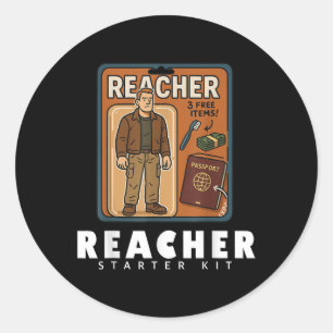 Reacher-inspired Starter Kit Design  Classic Round Sticker