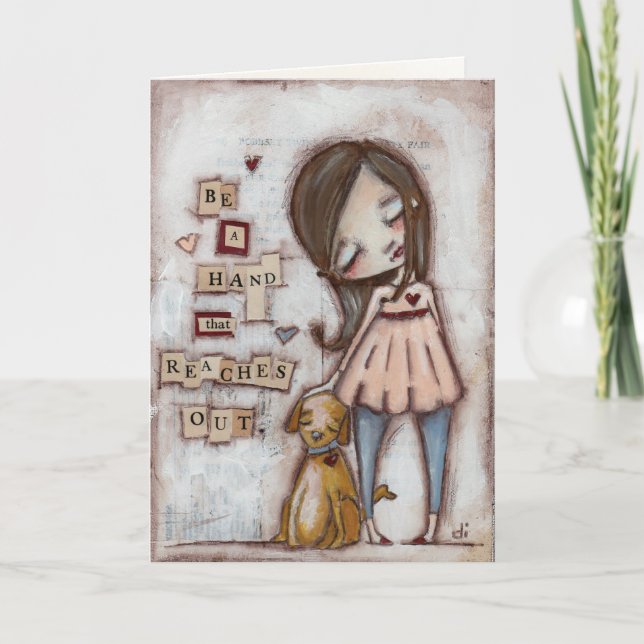 Reaching Hand - Greeting Card (Front)