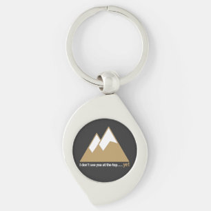 Reaching New Heights: The Climb to Success Key Ring