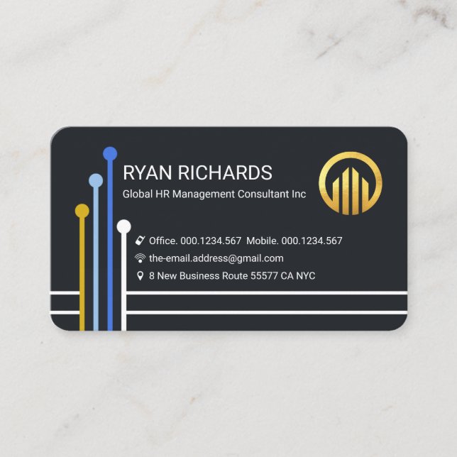Reaching Out Orbits Business Owner Business Card (Front)