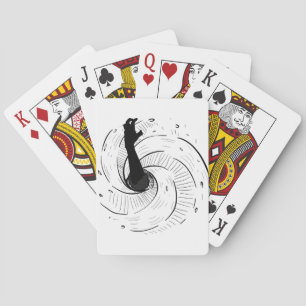 'Reaching to Escape' on playing cards