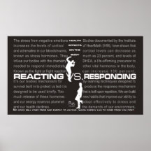Reacting VS Responding Poster