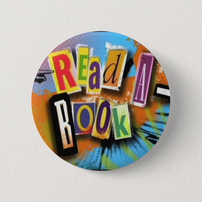Read a Book 6 Cm Round Badge (Front)