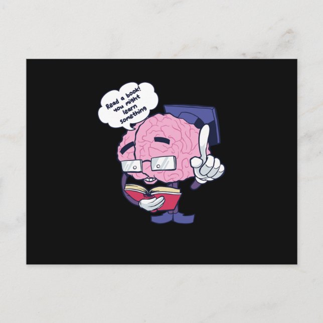 Read A Book Bookworms Readers Nerds Gift Postcard (Front)