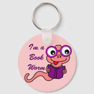 Read a Book Month: I'm a Book Worm Key Ring